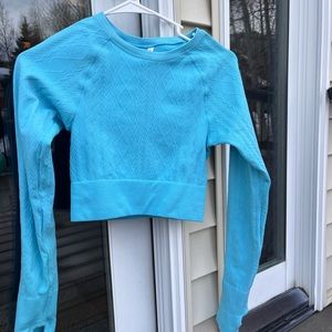 Target Women's Blue Crop-top Small